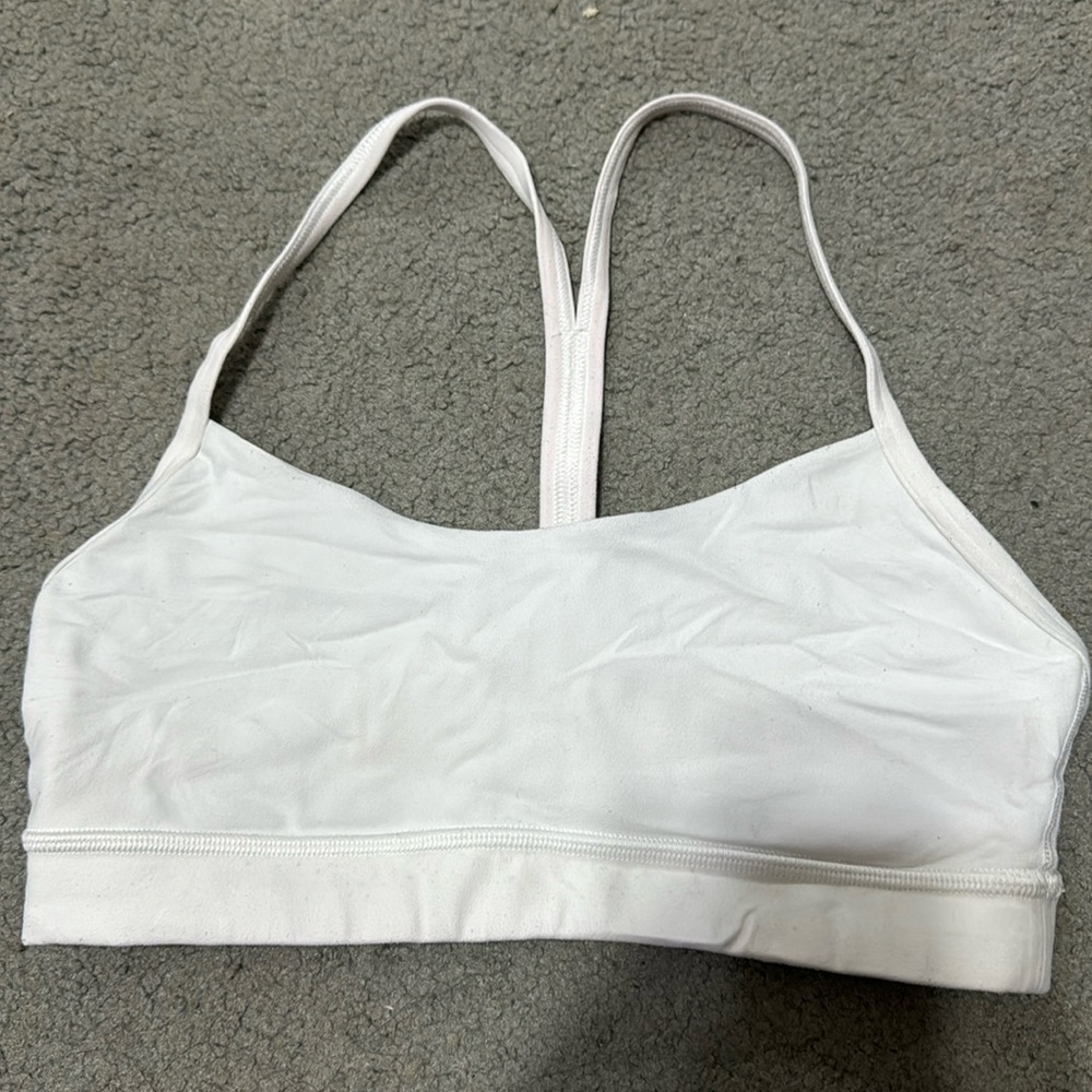Lulu lemon nulu white sports bra size 6
